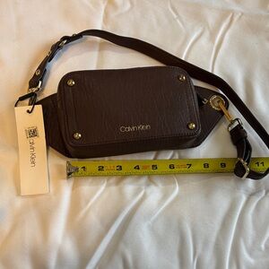 Calvin Klein Dark Brown Belt Bag NWT